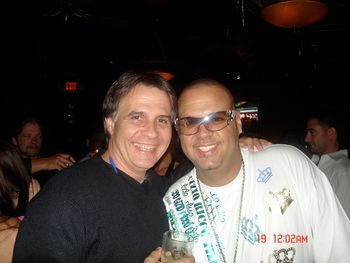 Power 96 long time on air personality DJ Laz and Charlie Rodriguez
