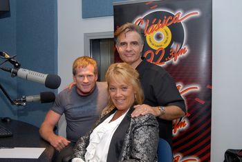 The Original Performance Group Lime Joy Dorris and Chris Marsh reunited after 23 years with Producer Charlie Rodriguez during Miami Disco Fever "Mike In the Night" radio interview.
