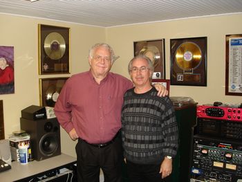 Mike with legendary record producer Jimmy Johnson in Muscle Shoals, Alabama
