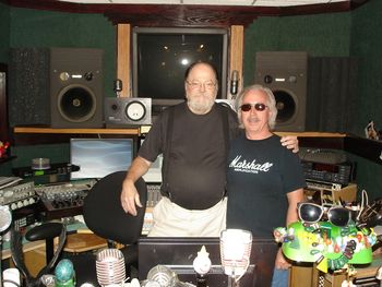 MM with the legendary producer and recording/mastering engineer Rodney Mills at Masterhouse in Atlanta. Rodney is behind most of the big southern rock hits that came out of the southeast. He's the guy who recorded Sweet Home Alabama.
