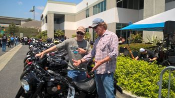Barry Van Dyke trying to convince me to buy another Harley
