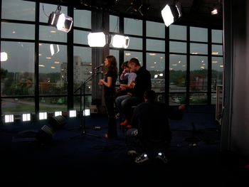 Performing live on Fox 25 News.
