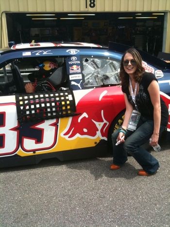 Ashley with Red Bull #83 driver Reed Sorenson.

