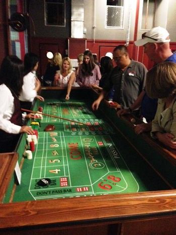 Craps Table in Action
