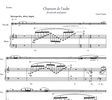Chanson de L'aube (for piccolo and piano)