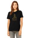 Keep the Fire Burning tee  - Women's fitted (dark grey)