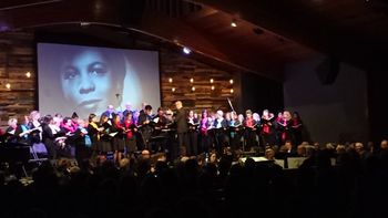 PERFORMING WITH DAL CHOIR AT PORTIA WHITE CONCERT
