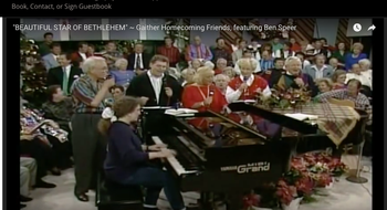 Tracey accompanying The Speer Family on "Beautiful Star of Bethlehem" on Gaither video
