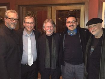 With Gunnar Mossblad, Norm Damschroder, Alan Broadbent, and Tad Weed after a great show!
