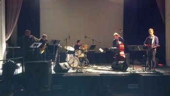 This was a gig with Ken Thomson and his Brooklyn-based band Slow/fast at the Cla-Zel in Bowling Green OH. I was subbing for their drummer. After the gig they told me the only other sub they've had is John Hollenbeck! I guess I'm in good company :)
