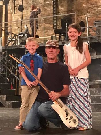 The Grandkids came to see me play in the Jesus Christ Superstar Band.
