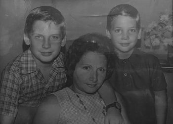 Ernesto, Maria (their mother) and Marco Diaz Ta

