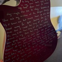Custom Signed lyric guitar 