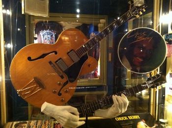 Chuck Berry's "Johnny B. Goode guitar photo by Hastings 3000
