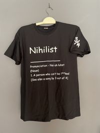 Nihilist t-shirt