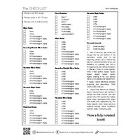 The Checklist - one-sheet - free handout