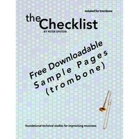 The Checklist - free sample pages - trombone
