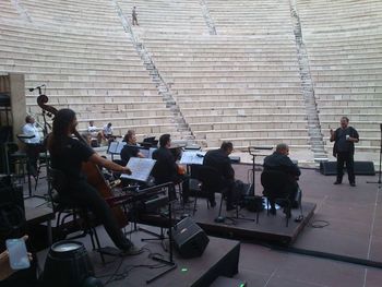 Odeon of Herodes Atticus, rehearsal w/Yiannis Parios
