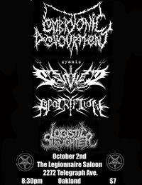 LIVE MUSIC: Embryonic Devourment / Cyanic / Apocryphon / Logistic Slaughter