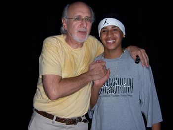 Baby Jay backstage with Peter Yarrow
