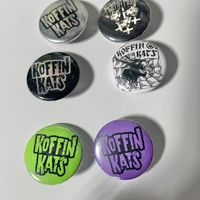 6 Pack Koffin Kats Buttons