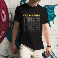 Crescendo Tshirt - Gold Fade