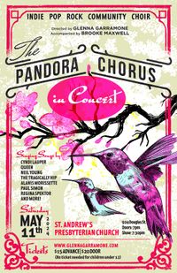 The Pandora Chorus (non-auditioned indie pop rock choir directed by Glenna Garramone) Spring Concert 2024