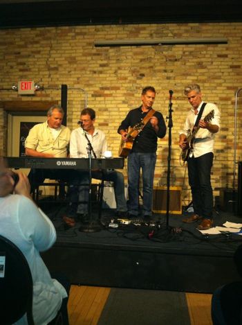 On stage at Seven Steps Up w/ Kyle Cook & the Pieces of WORK band
