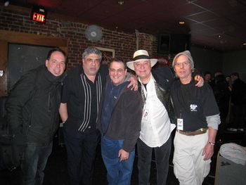 Vinnie Pastore's Crazy Horse Allstar Band L-R Baron Raymonde, Vinnie Pastore, Ken Eichler, Eddie Denise, Joel Smith 2012
