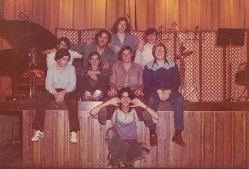 Somewhere around 1971 Ken and brother Glenn (behind him on the left) played at a New Rochelle Beach club with one of our high school bands "Bard".
