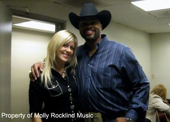 w/ Cowboy Troy in the KTLA green room before we went on air.
