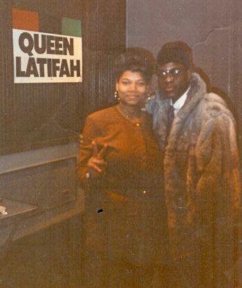 QUEEN LATIFAH before a concert back in late 1980s in Chicago.
