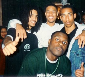 SOULS OF MISCHIEF after show in Chicago at A.C. Club or China Club back in the 90s.

