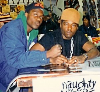 TREACH OF NAUGHTY BY NATURE at George's Music Room in Chicago during in store.

