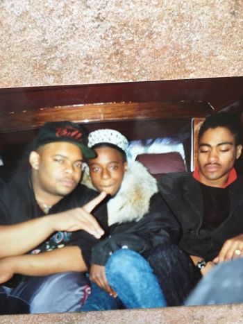 DJ LORENZO YORK AND COUSIN BANG going to Big Daddy Kane concert in limo back in the day.

