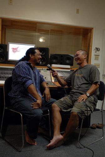 Halemanu being interviewed by Lyricool Productions Founder - Mark Yokoyama 2007
