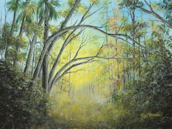 Sunrise Through the Trees...
Acrylic on Canvas  24" x 18"
