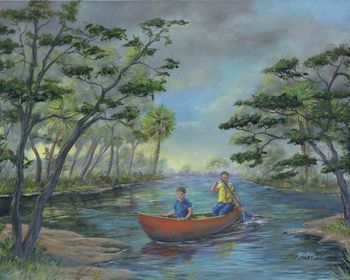 The Canoe Trip...
Acrylic on Canvas  30" x 24"
