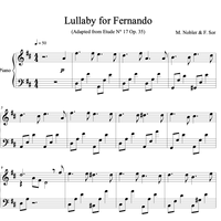 Lullaby for Fernando (Glass Boxes) - Piano Sheets