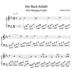 Der Bach Schläft (Glass Boxes) - Piano Sheets