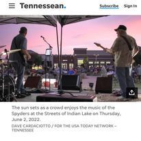 Our performance at this summer concert series made a full-page spread in the Nashville Tennessean
