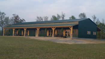 3-15-16  The new climatized Dog Barn is nearing completion.
