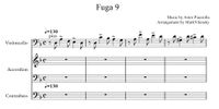 Astor Piazzolla - Fuga 9 (arrangement for cello, accordion and double bass)