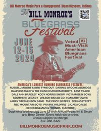 59th Annual Bill Monroe's Bluegrass Festival 2024