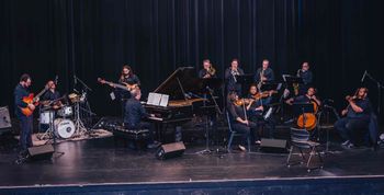 James McGowan Ensemble (12tet) at Music and Beyond concert; photo by Curtis Perry.
