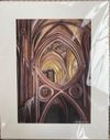 SCISSOR ARCHES III, WELLS CATHEDRAL  (original acrylic painting (SOLD), limited edition signed prints and greetings cards)