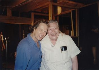 Me and Scotty Moore  recording at Levon Helm studio in late 90’s
