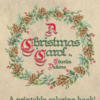 Scenes from a Christmas Carol: A Printable Coloring Book