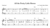 All the Pretty Little Horses - piano and voice