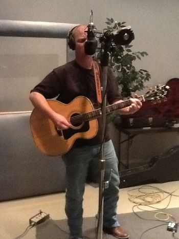 Alan rockin on George Strait's guitar recording at FTM Studios

